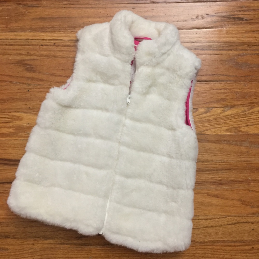 Janie and Jack Toddler Girl Faux Fur Vest